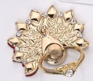 1" Gold Peacock Cell Phone Ring Holder