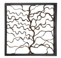 35" Square Vine Tree Framed