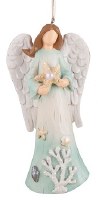 5" Seashore Angel With Starfish