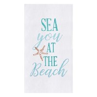 27" x 18" Sea You at the Beach Kitchen Towel