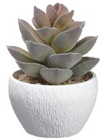 7" Faux Green and Gray Potted Agave