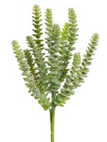 13" Faux Green and Gray Donkey Tail