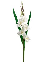 33" Faux Cream Gladiolus Spray