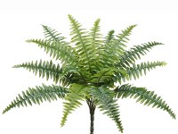 17" Faux Green Boston Fern