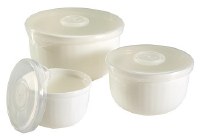 Set of 3 Mini Stackable Bowl With Lids