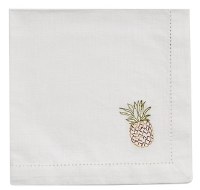 20" Square Embroidered Pineapple Cloth Napkin