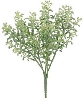 10" Faux Sage Seedum Bush