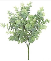 13" Faux Sage Seeding Eucalyptus Spray