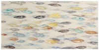 28" x 56" Multicolor Fish School Canvas