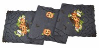 69" Gray Halloween Table Runner Decoration