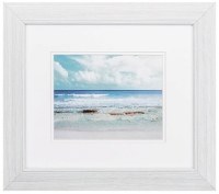 17" x 19" Small Beach Waves Framed Print Under Glass