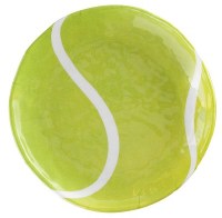 6" Round Tennis Ball Melamine Plate
