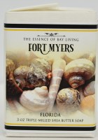 3 Oz Fort Myers Seashells Shea Butter Triple Milled Soap Bar