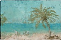 36" x 54" Palm By The Ocean Canvas