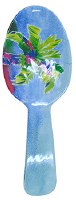 11" Multicolor Melamine Palm Spoon Rest