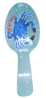 11" Melamine Blue Crab Spoon Rest