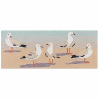 2' x 5' Sea Gulls On Sand Rug