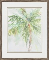 38" x 32" Palm Breezes 2 Framed Print