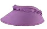 4" Brim Purple Lycra Visor