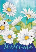 40" x 28" Welcome Daisies Flag