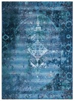 3.3' x 4.11' Blue Kerman Marina Rug