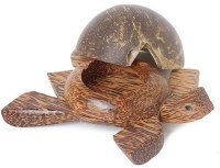 6" Brown Coconut Turtle Box