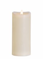 3.5" x 8" Cream LED Fold Flame Candle With Remote