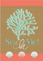 18" x 13" Mini Sea La Vie Garden Flag