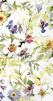 9" x 5" Floral Paper Guest Towels