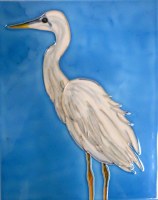 10" x 8" Pelican Ceramic Tile