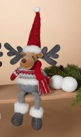 15" Red Hat Moose Shelf Sitter