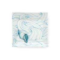 4" Small Ocean Ceramic Plate