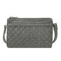 Gray Anti-Theft Boho Crossbody Clutch