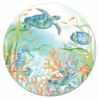 13" Round Sealife Serenade Lazy Susan