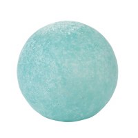 4" Frosted Teal Glass Orb