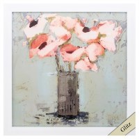 23" Square Pale Bouquet 2 Framed Print