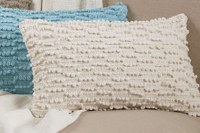 20" x 12" Ivory Nubby Pillow