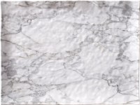 16" x 12" White Faux Marble Platter