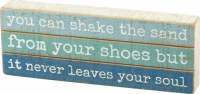 8" x 3" Shake Sand Wooden Plaque