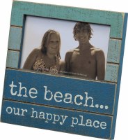 5" x 3" Beach Happy Place Picture Frame