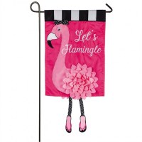 12" x 18" Mini Lets Flamingle Flag