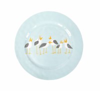 11" Round Seagulls Plate