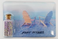 Fort Myers Adirondack Chairs With a Jar of Sand Magnet