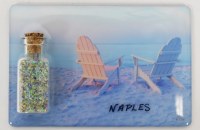 Naples Adirondack Chairs With a Jar of Sand Magnet