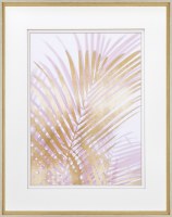 34" x 28" Golden Palm Shadow 1 Framed Print