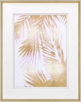 34" x 28" Golden Palm Shadow 2 Framed Print