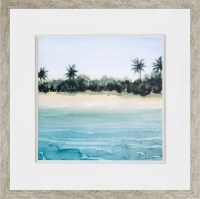 29" Square Paradise 2 Framed Print Under Glass