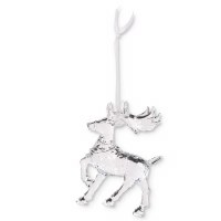 5.5" Clear Deer Ornament