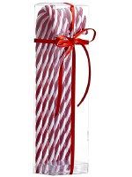 Box of 6  11" Red and White Candy Cane Ornaments