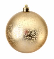 Box of 6 3" Champagne Matte Ball Ornament
